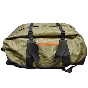 LL Bean Large Adventure Duffle Bag 13x30x15 Olive Green Water Repellent Travel